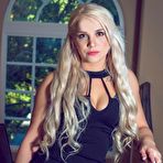 Pic of Hot blonde wife Bella Jane sucks off a man in front of cuckold husband