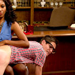 Pic of Black woman spanks a submissive boy before forcing him into homosexual acts