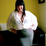 Pic of Big girl Andixxx has her hair pulled during an intense fuck