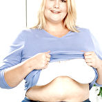Pic of Obese blonde female Lou Lou unveiling massive saggy boobs and butt