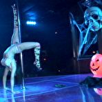 Pic of Brunette stripper Shay Lynn gets completely naked while putting on a show