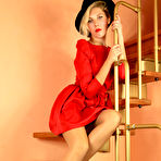 Pic of MyLegsParadise - Katie in pantyhose on stairs