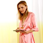 Pic of Blonde wife Belle Claire goes P2M with her man after serving breakfast in bed