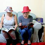 Pic of Two old lesbians exposes their big boobs and bare asses together