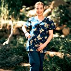Pic of Pretty nurse Spencer Bradley shares a lesbian kiss with Liz Jordan