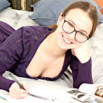 Pic of Solo girl Madison displays her highly flexible body while wearing glasses