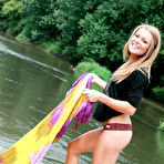 Pic of Non nude amateur Meet Madden teasing outside by river wearing panties