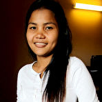 Pic of Asian amateur with a shaved pussy fucks a sex tourist from a POV perspective