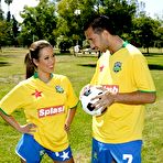 Pic of Soccer hottie Capri Cavalli banged by her coach in the shower