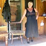 Pic of Obese nan Girdle Goddess unleashes her saggy boobs as she disrobes to hose