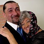 Pic of Amateur mature granny gets her aging pussy licked & filled with younger cock