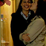 Pic of Teen girls Lorena B & Tess B have strapon lesbian sex on a first date