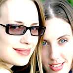 Pic of Teen lesbians Holly and Leila get undressed while having sex
