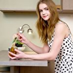 Pic of Redheaded teen takes off a polka dot dress to show her nice body - Nude Women Pics