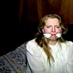 Pic of tied-and-gagged.com | 30 Yr OLD BBW SINGLE MOM IS CLEAVE GAGGED, HANDGAGGED, MOUTH STUFFED, WRITES RANSOM NOTE AND MAKES RANSOM CALL TO HER RICH BOYFRIEND (D73-6)