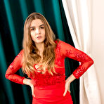 Pic of Betty Busty Babe in a Red Dress