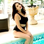Pic of Lacey Banghard  in Playing Around Poolside at Skintight Glamour - Free Naked Picture Gallery at Nudems