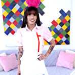 Pic of Mell Blanco gets all pleasure rammed simultaneously