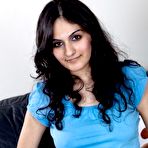 Pic of Brunette amateur Riani showcases her huge naturals and hairy muff - NakedPics