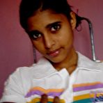 Pic of Indian solo girl fondles her large boobs after stripping to her panties - NakedPics