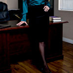Pic of Sophia Locke Busty Office Babe in Stockings