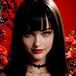 Pic of Molly in Gothic Garden AI at Nude Muse - Cherry Nudes