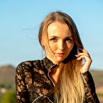 Pic of Sia Siberia Lingerie Blonde in the Sun