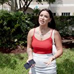 Pic of Diamond Franco in Hottie Get In The Bus For Job Interview at Bang Bus - Direct Stripper