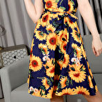 Pic of Little Miss Fox in a Flower Dress