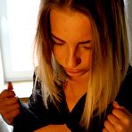 Pic of eurocoeds - Angelica Stretching Her Pink Tight Teen Pussy With Inflatable Stubby Dildo