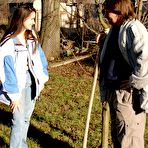 Pic of two teen chicks and an old dick