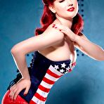 Pic of Beautiful redhead pinup girl Angela Ryan gets wild