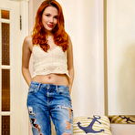 Pic of Janey Nude in Distressed Jeans by Leonardo | Erotic MetArt