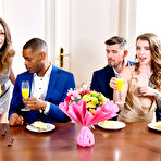 Pic of Eden Ivy and Lily Labeau In an Interracial DP Orgy