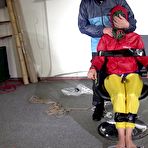 Pic of Shinynylonartsbound | more then 1h Video with Aiyana bound gagged and played with in Rainwear. She really enjoyed it with a "happy end" for her :)