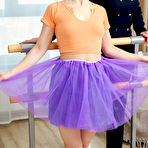 Pic of Malusha and Nicole Murkovski share cock at the ballet barre